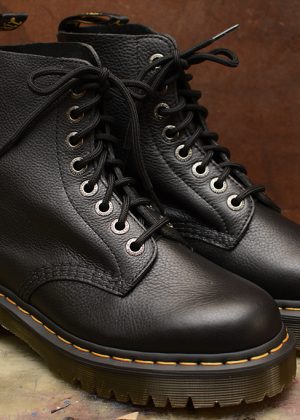 Pascal Bex Black Pisa 8 Eyelet Boot