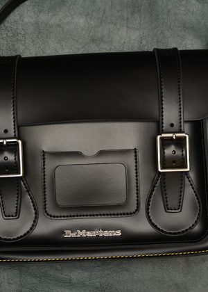 Dr Martens Satchel Black Kiev 11" with Z Stitch