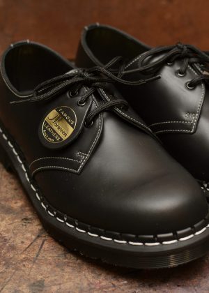 1461 Black Horween Cavalier 3 Eye Shoe