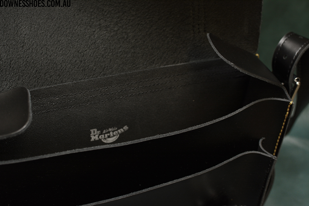 Dr Martens Satchel Black Kiev 11" with Z Stitch