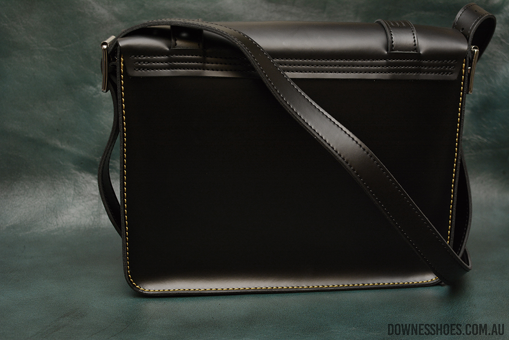 Dr Martens Satchel Black Kiev 11" with Z Stitch
