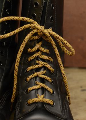 Dr Martens Yellow And Black Marl Lace 140cm for 8-10 Eye