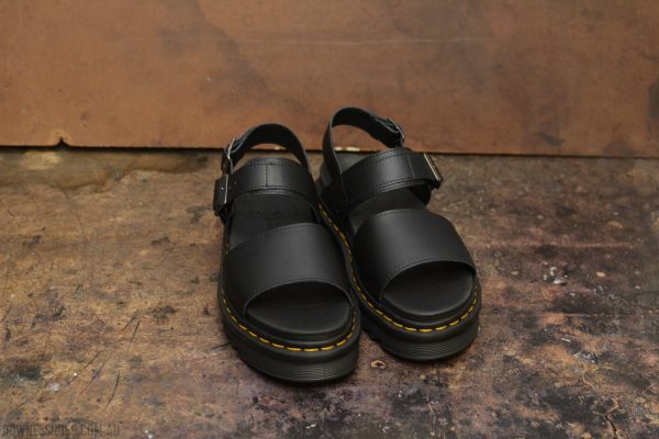 Voss Hydro Black Single Strap Sandal — Downes