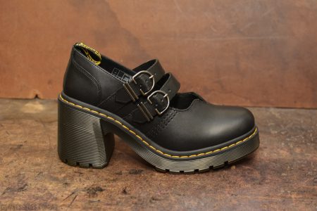 Eviee Black Flared Heel Mary Jane — Downes