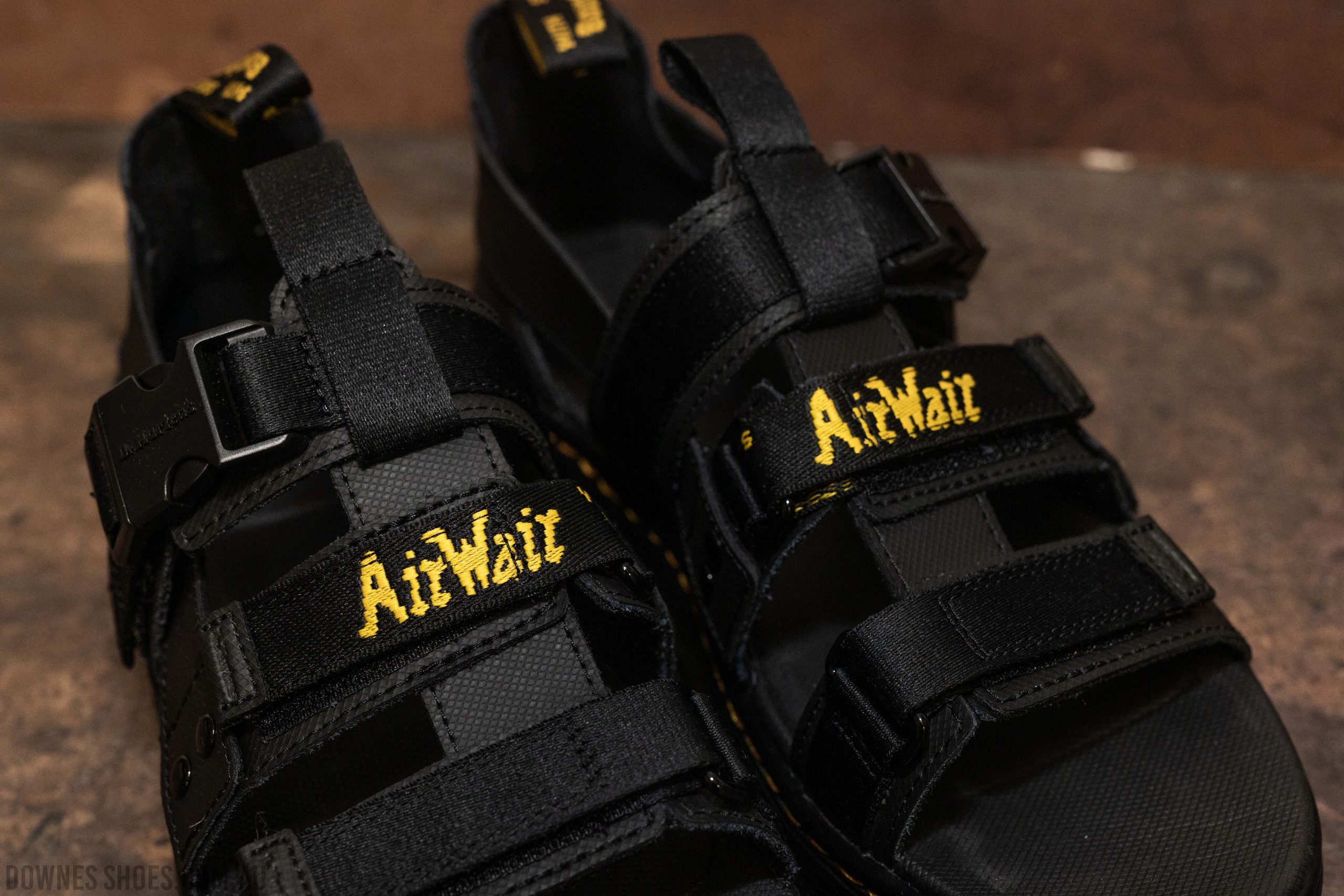 Pearson Black Webbing Sandal — Downes