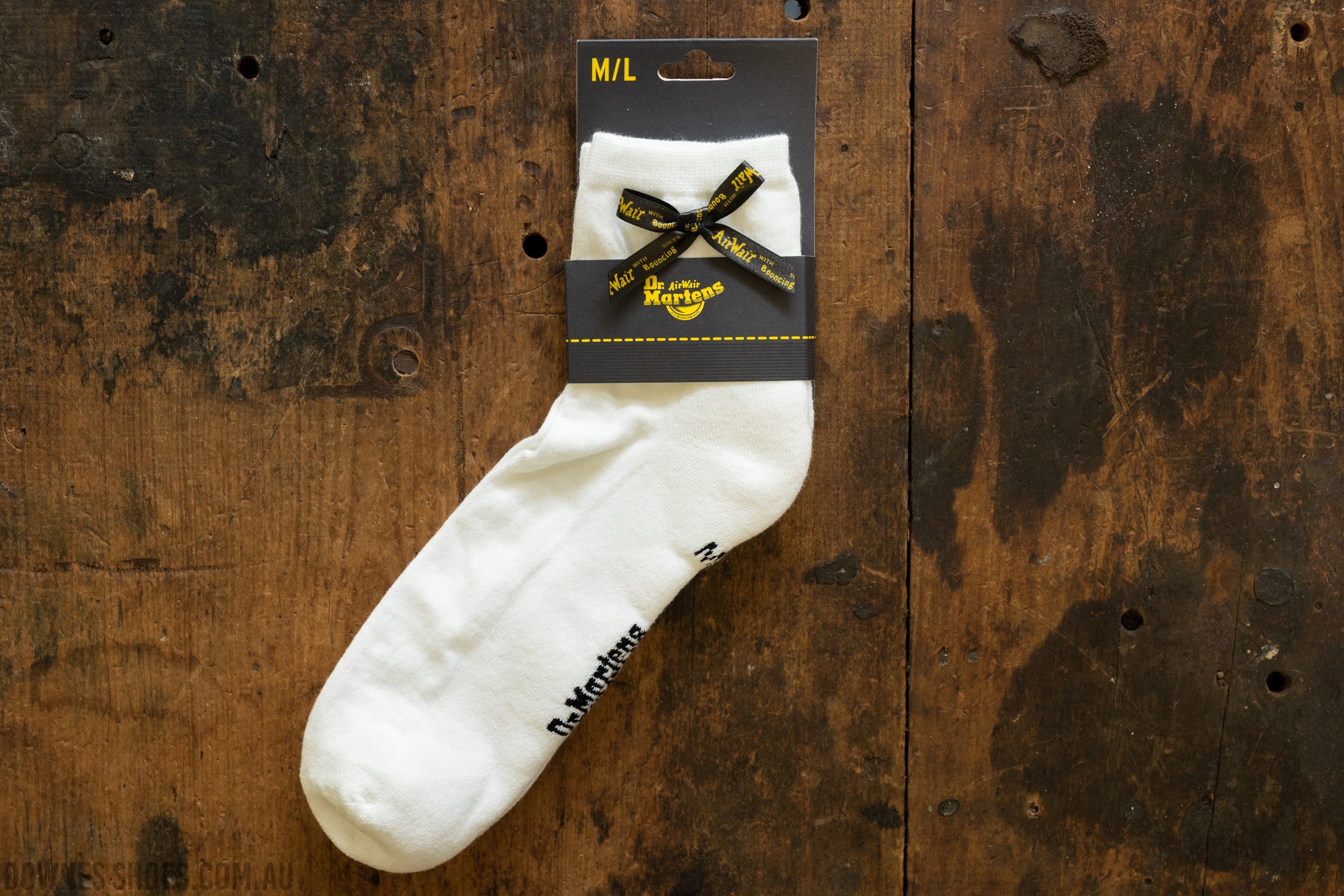 Dr Martens Cotton Blend Bow Ankle Sock White