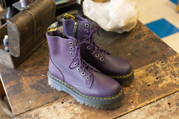 Jadon Rich Purple Pisa Eye Platform Boot — Downes