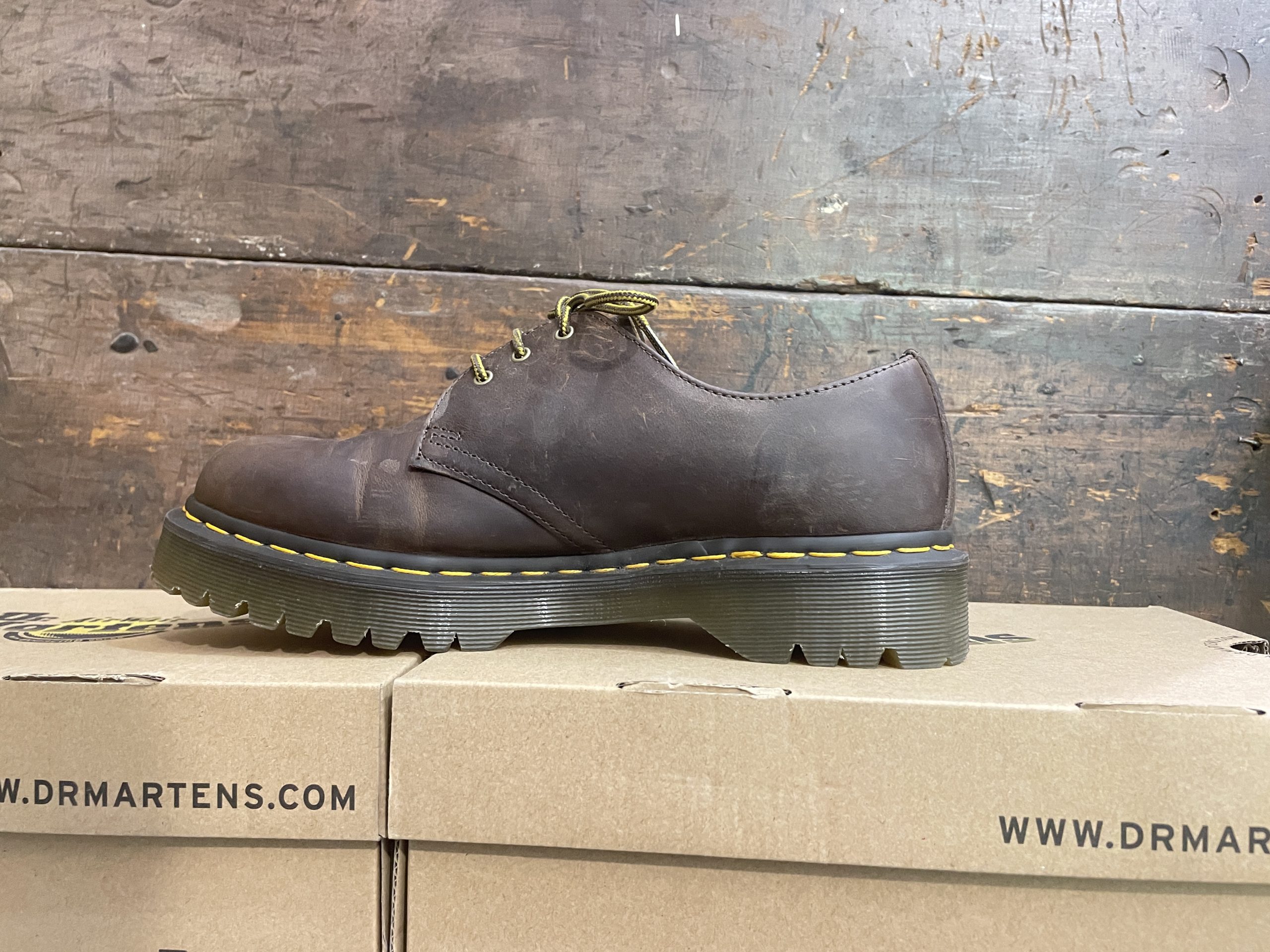 Second Hand Docs - 1461 Bex Crazy Horse UK 8