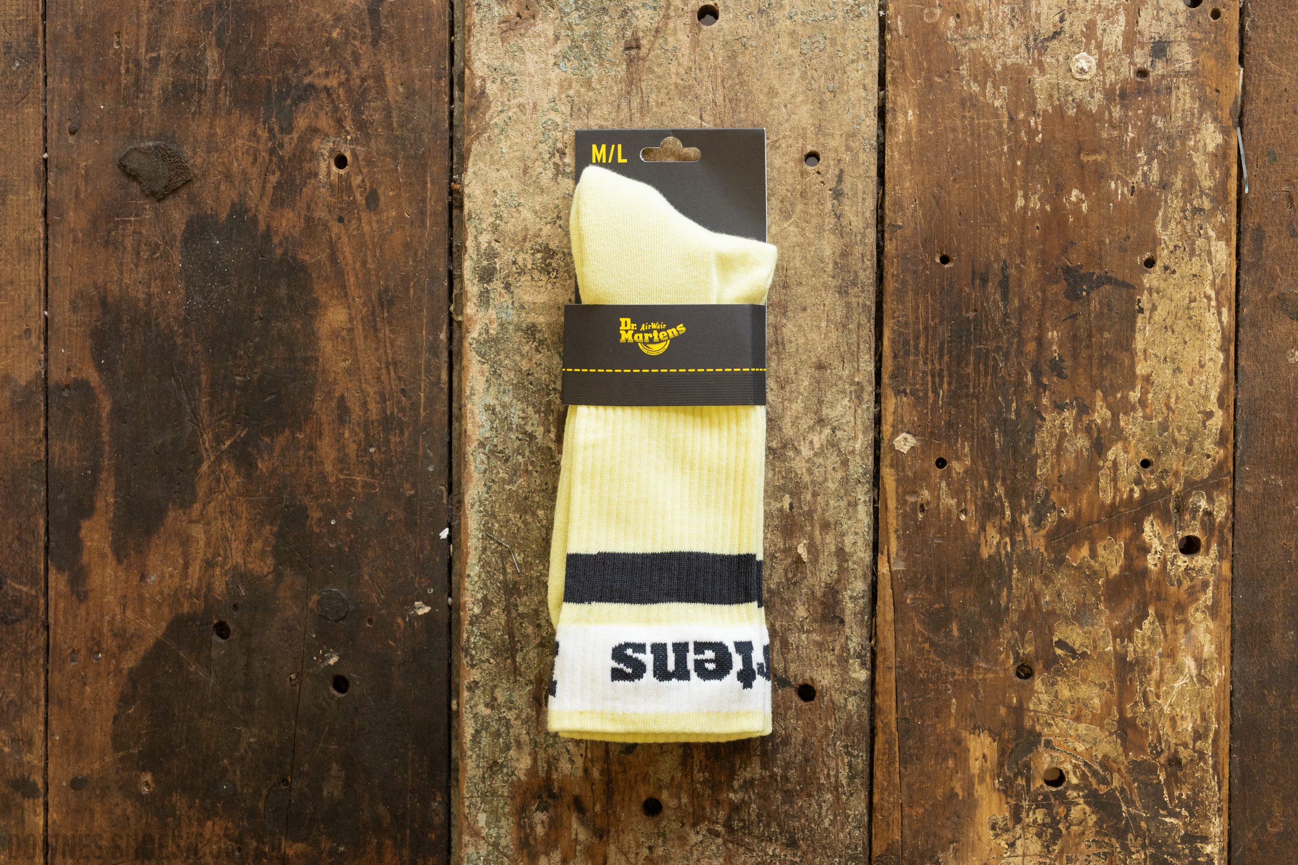 Dr Martens Athletic Lime Green Logo Cotton Blend Sock