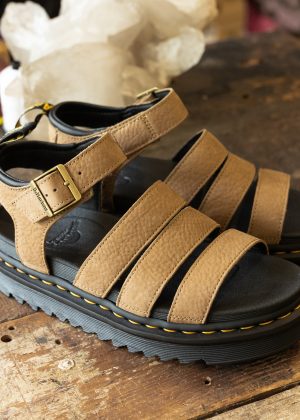 Blaire Savannah Tan Tumbled Nubuck Sandal