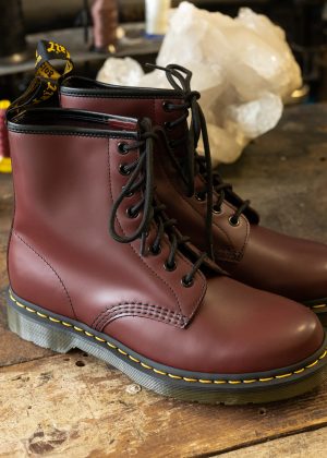 ◆Dr.Martens◆ 1460 8 hole burgundy smooth 27277626 1460 Smooth Leather Lace Up Boots in Burgundy | Dr. Martens