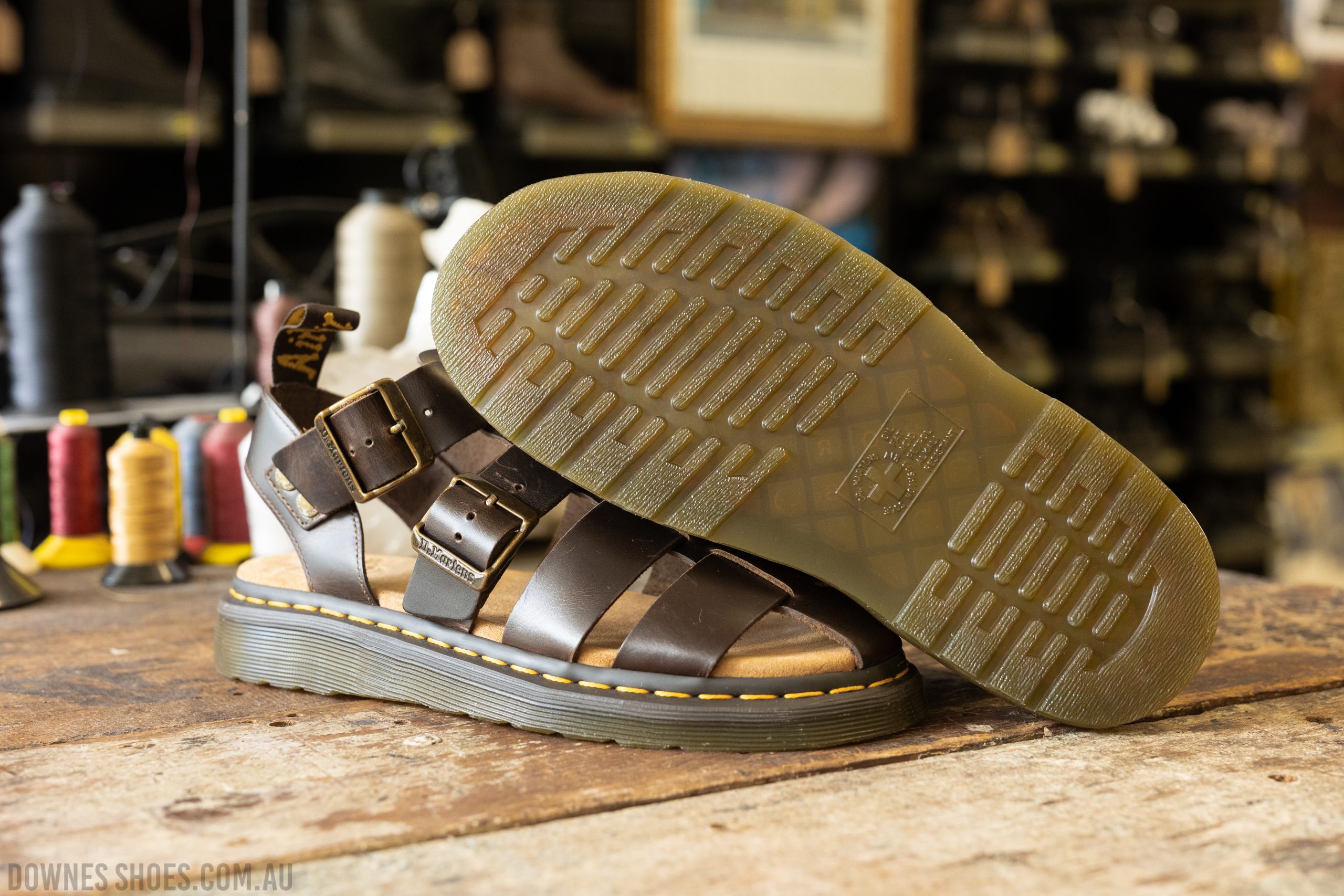 Dr Martens★GARIN SANDAL★兼用★BROWN BRANDO Garin Bracken Brown Brando Sandal — Downes