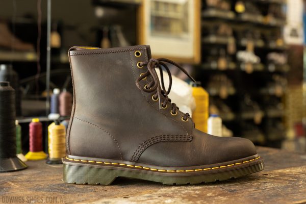 Dark Brown Dr Martens 1460 Gaucho 1460 Crazy Horse Dark Brown