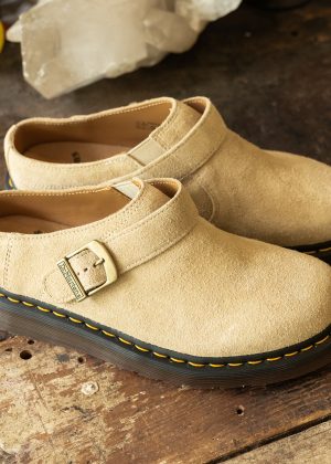 Isham Parchment Desert Oasis Suede Mules
