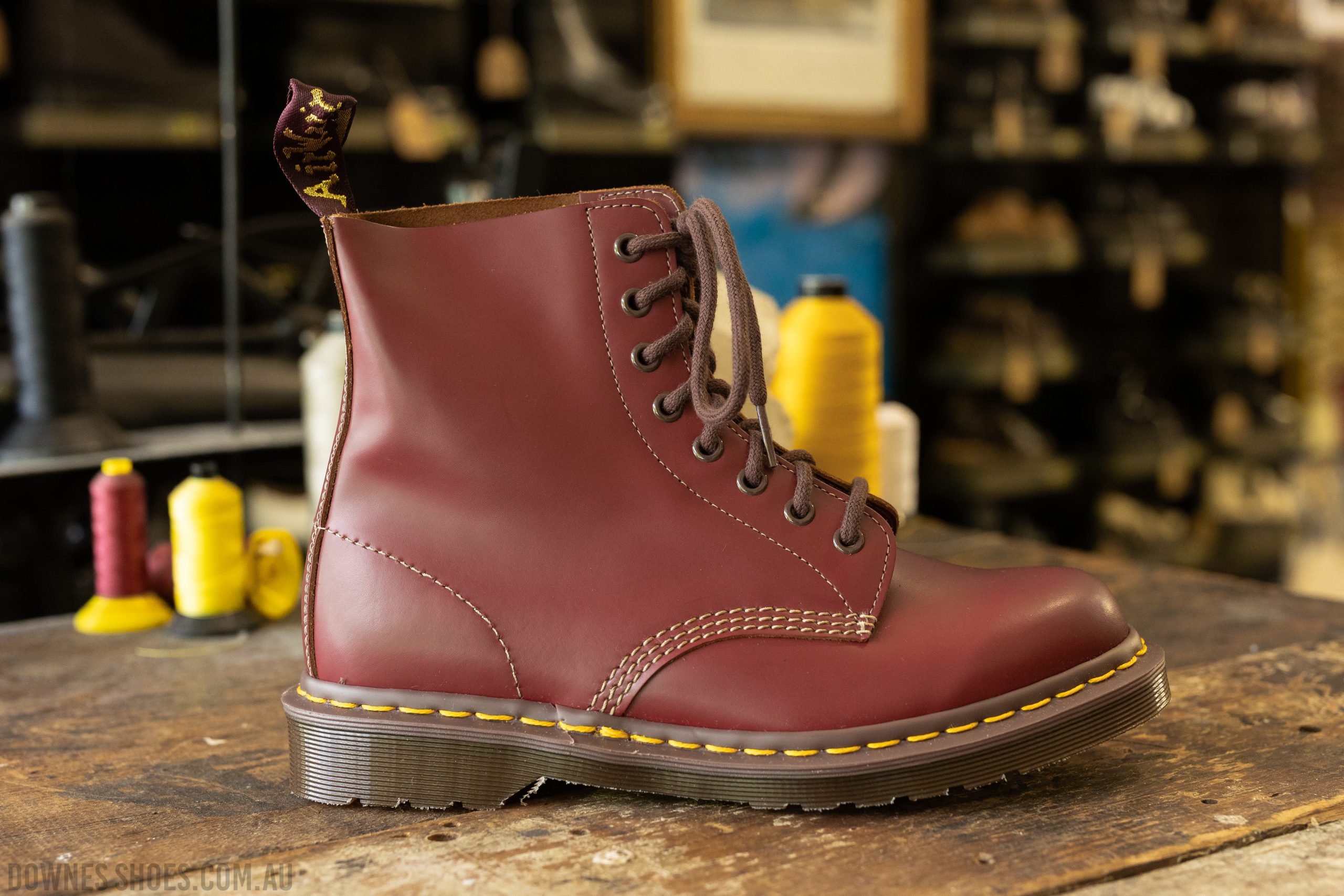 1460 Oxblood Quilon Made in England