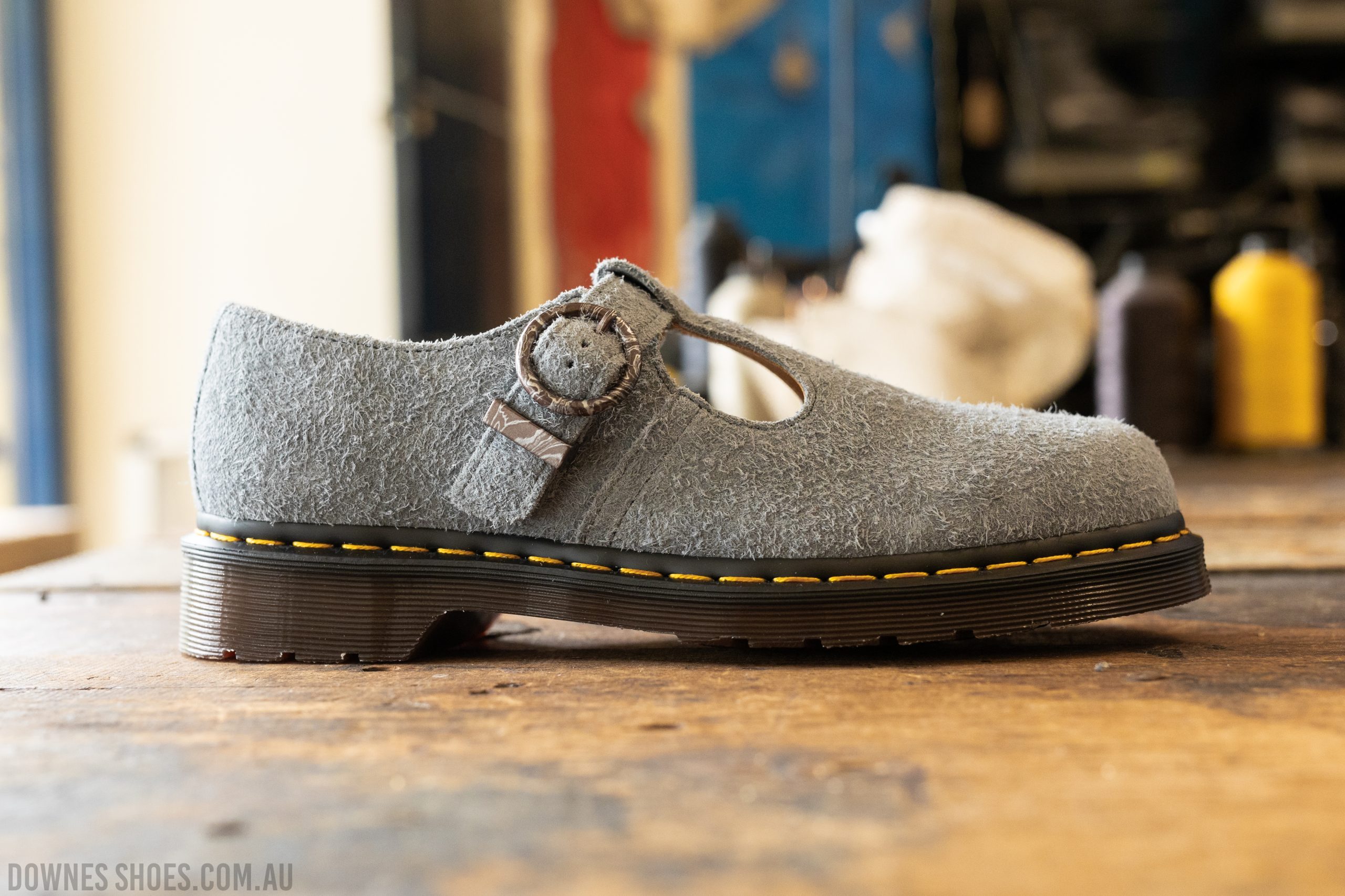 Dr Martens★T BAR SHOES★メリージェーン★WASHED DENIM T Bar Napped Leather Shoes in Washed Denim | Dr. Martens