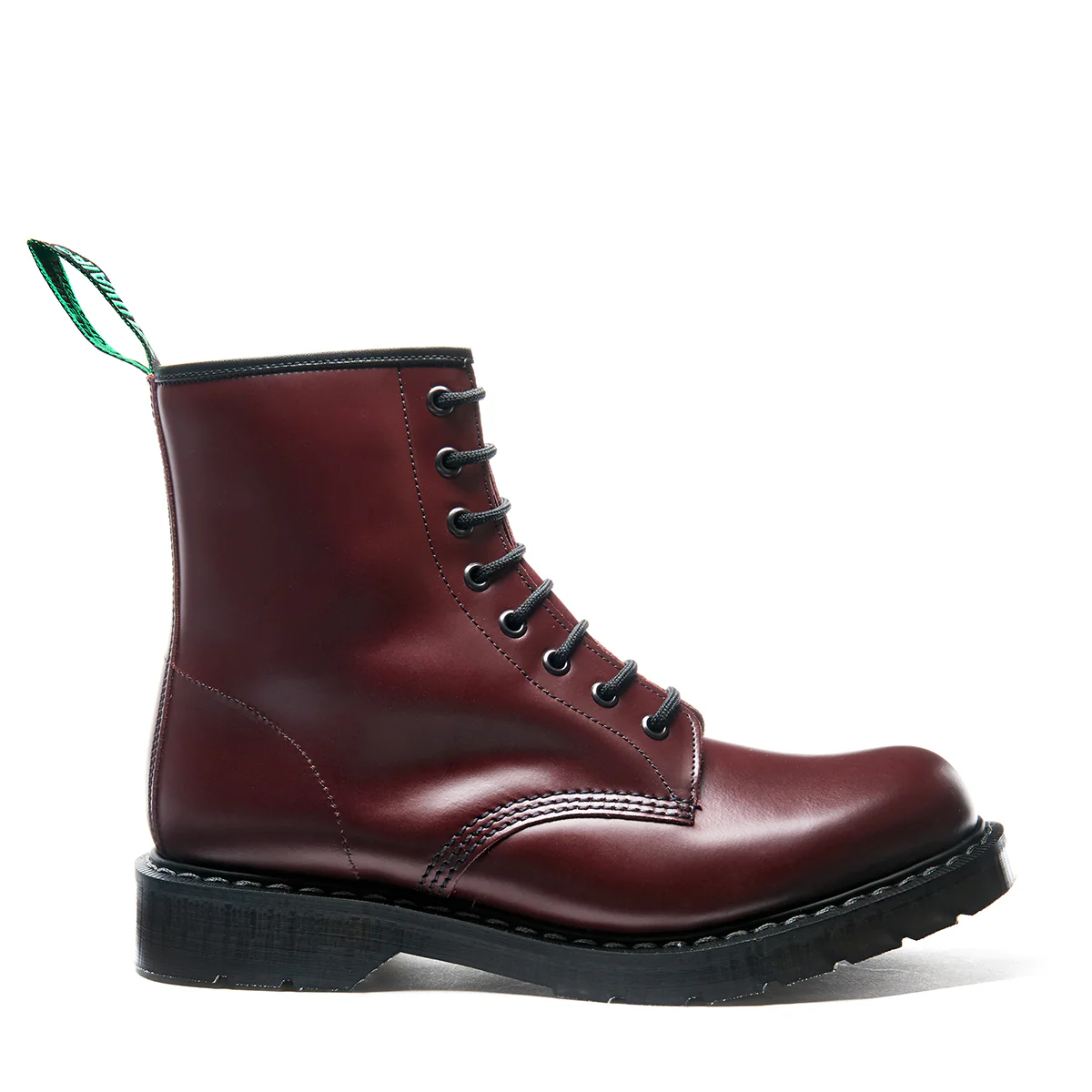 Solovair 8-Eye Derby Boot Oxblood Hi-Shine