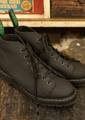 Solovair Monkey Boot Black Greasy