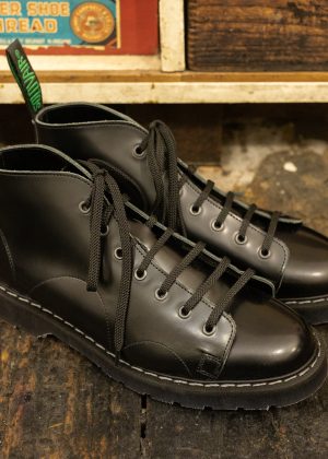 Solovair Monkey Boot Black Hi-Shine