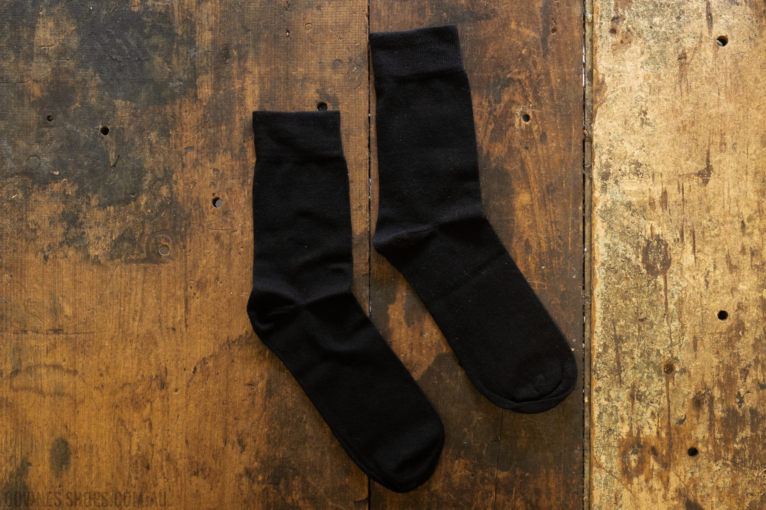 Solovair Cotton Solid Socks Black