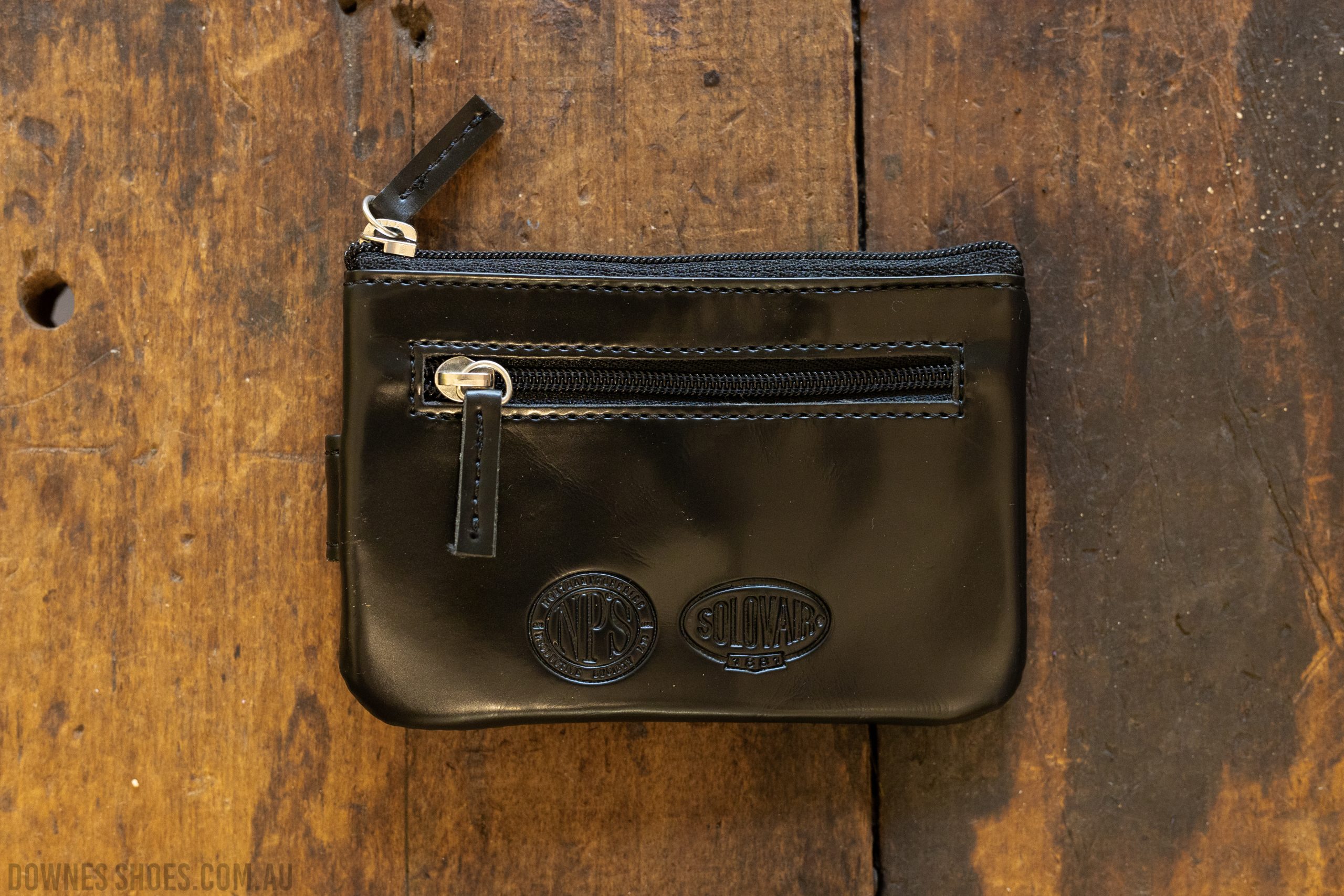 Solovair Vegan Key and Coin Purse Black