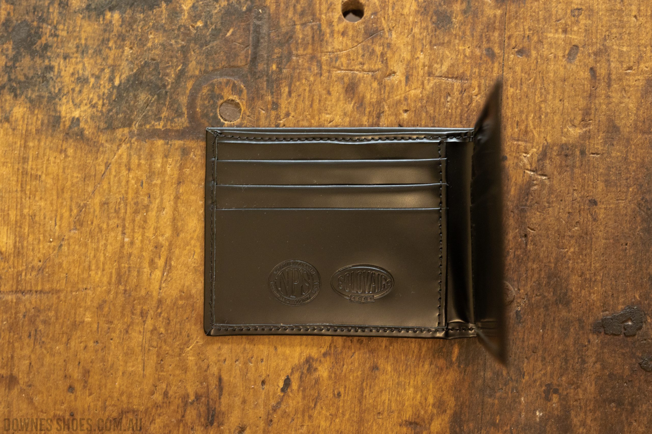 Solovair Wallet Black Hi-Shine