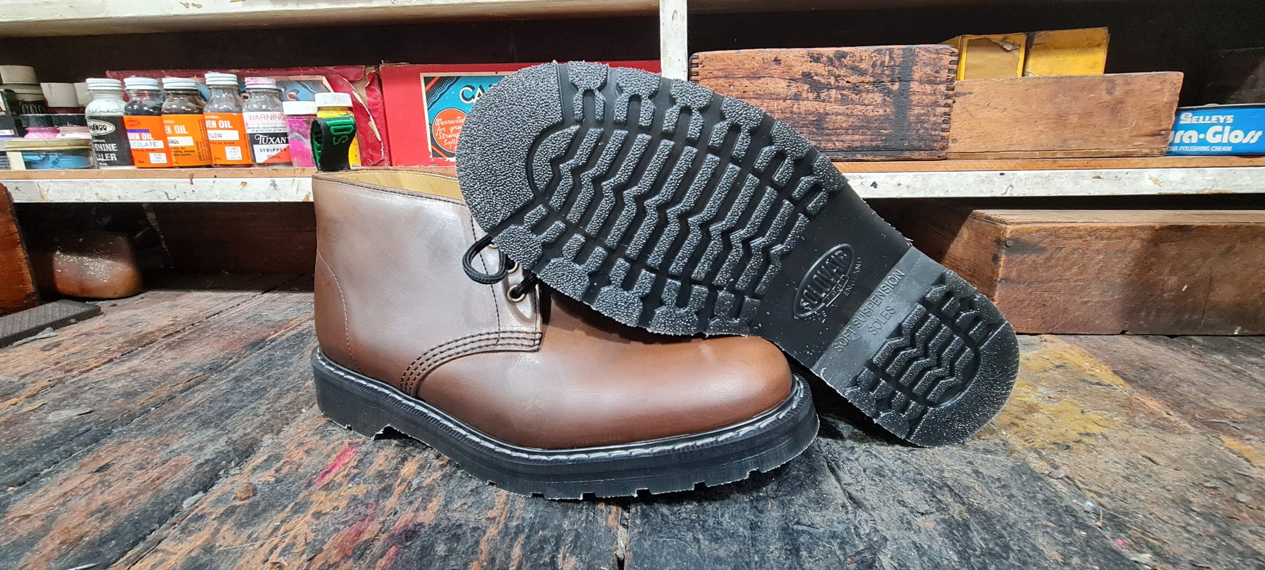 Solovair 3-Eye Chukka Boot Gaucho Crazy Horse — Downes