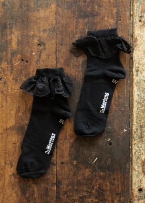 Dr Martens Frill Sock Black 