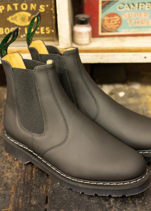 Solovair Dealer Boot Black Greasy