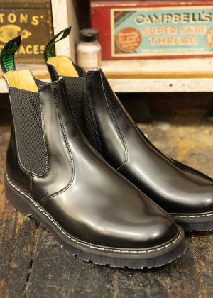 Solovair Dealer Boot Black Hi-Shine