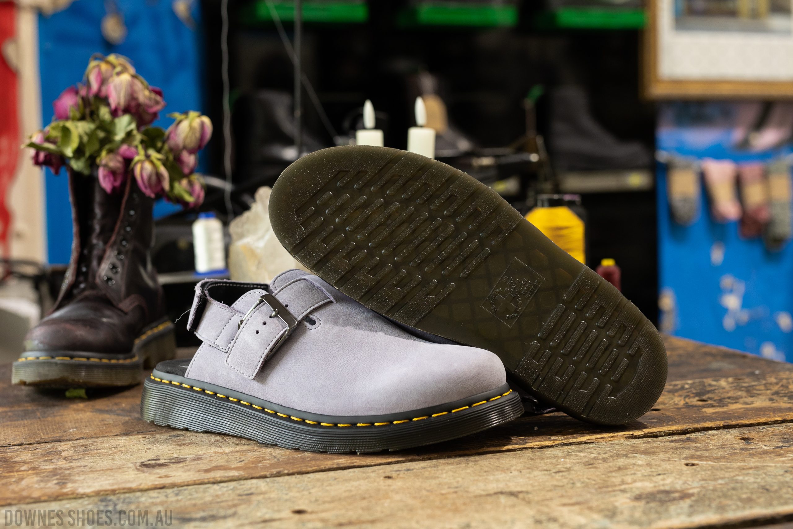 【Dr.Martens】JORGE バックルミュールサンダル LAVENDER FROST Dr.Martens】JORGE バックルミュールサンダル LAVENDER FROST