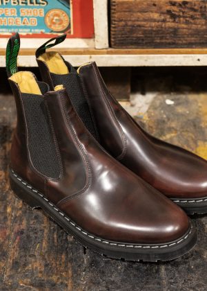Solovair Dealer Boot Burgundy Rub-Off