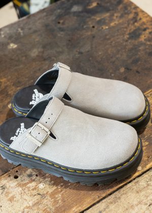 Zebzag Ultimate Grey Suede Mule