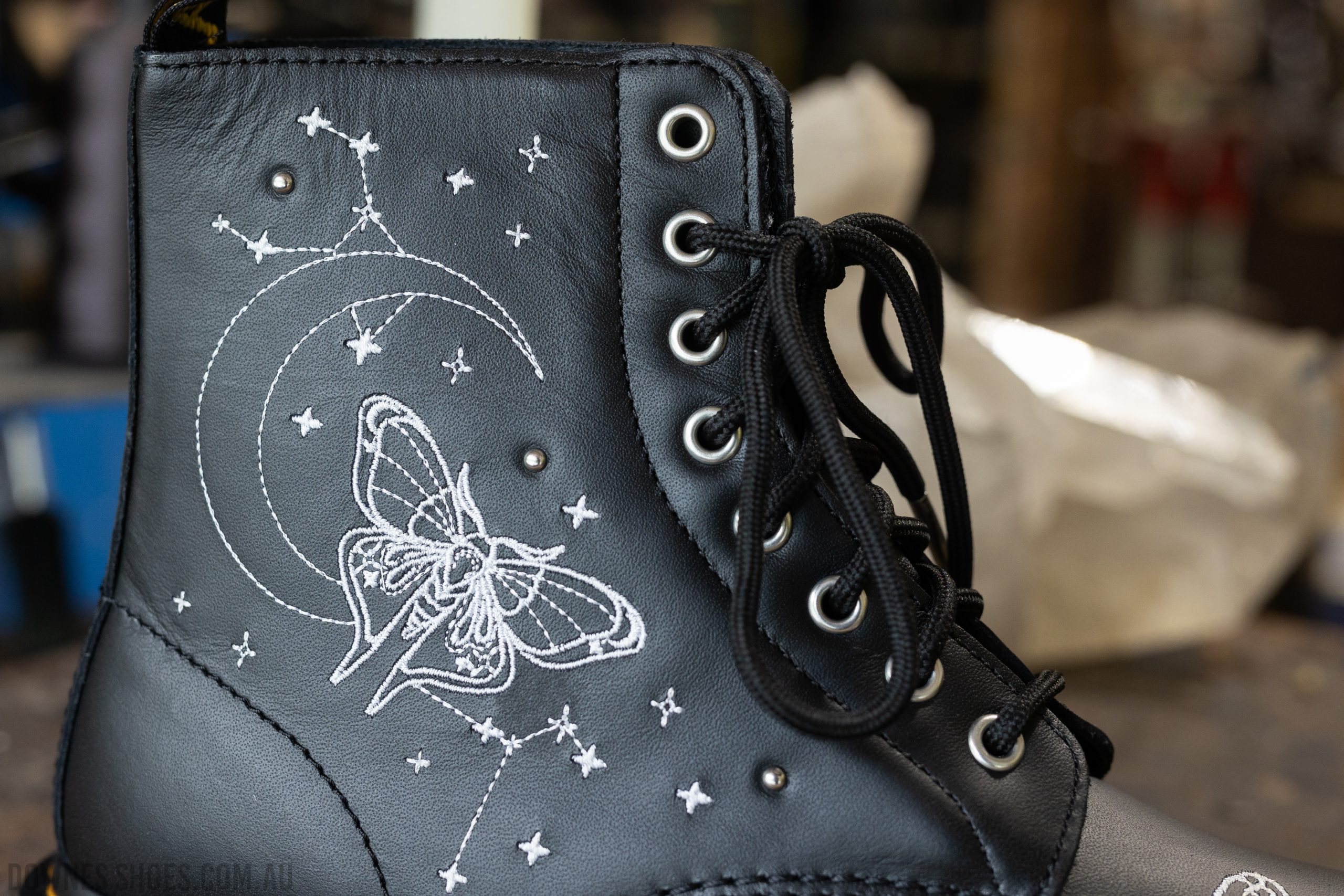 Pascal Celestial Moth Black 8 Eye Boot — Downes