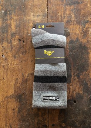 Dr Martens Terry Stripe Sock Gunmetal