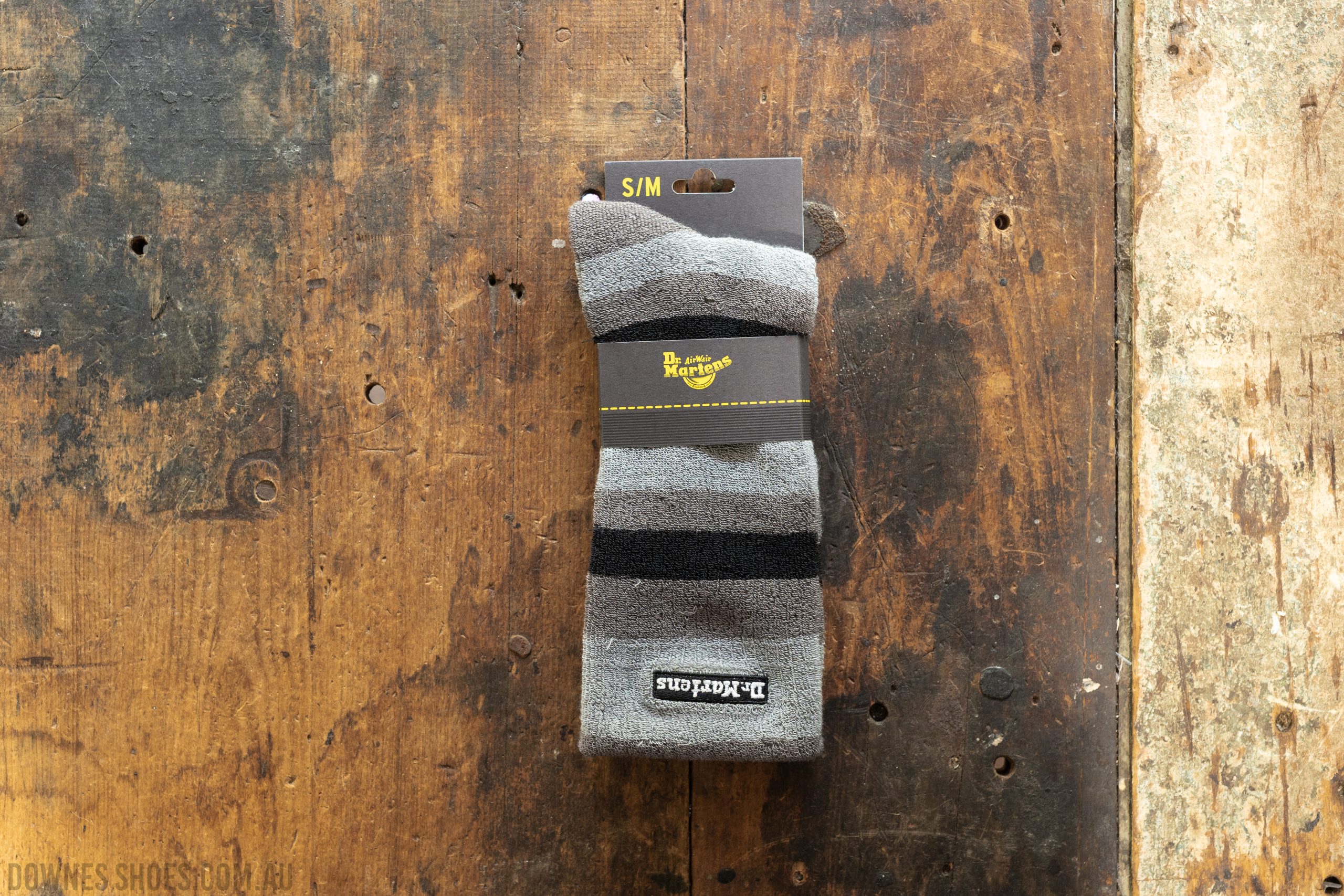 Dr Martens Terry Stripe Sock Gunmetal