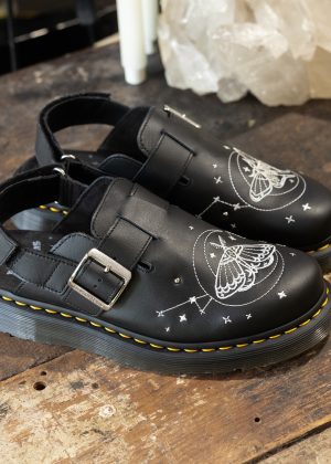 Jorge Celestial Moth Black Mule