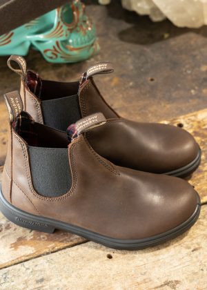 Blundstone Kids Antique Brown Chelsea Boot