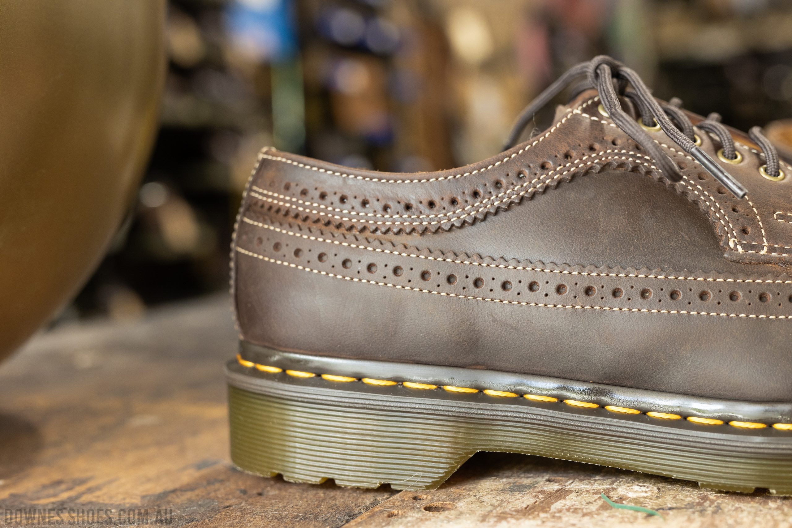 3989 Dark Brown Crazy Horse Brogue Shoe