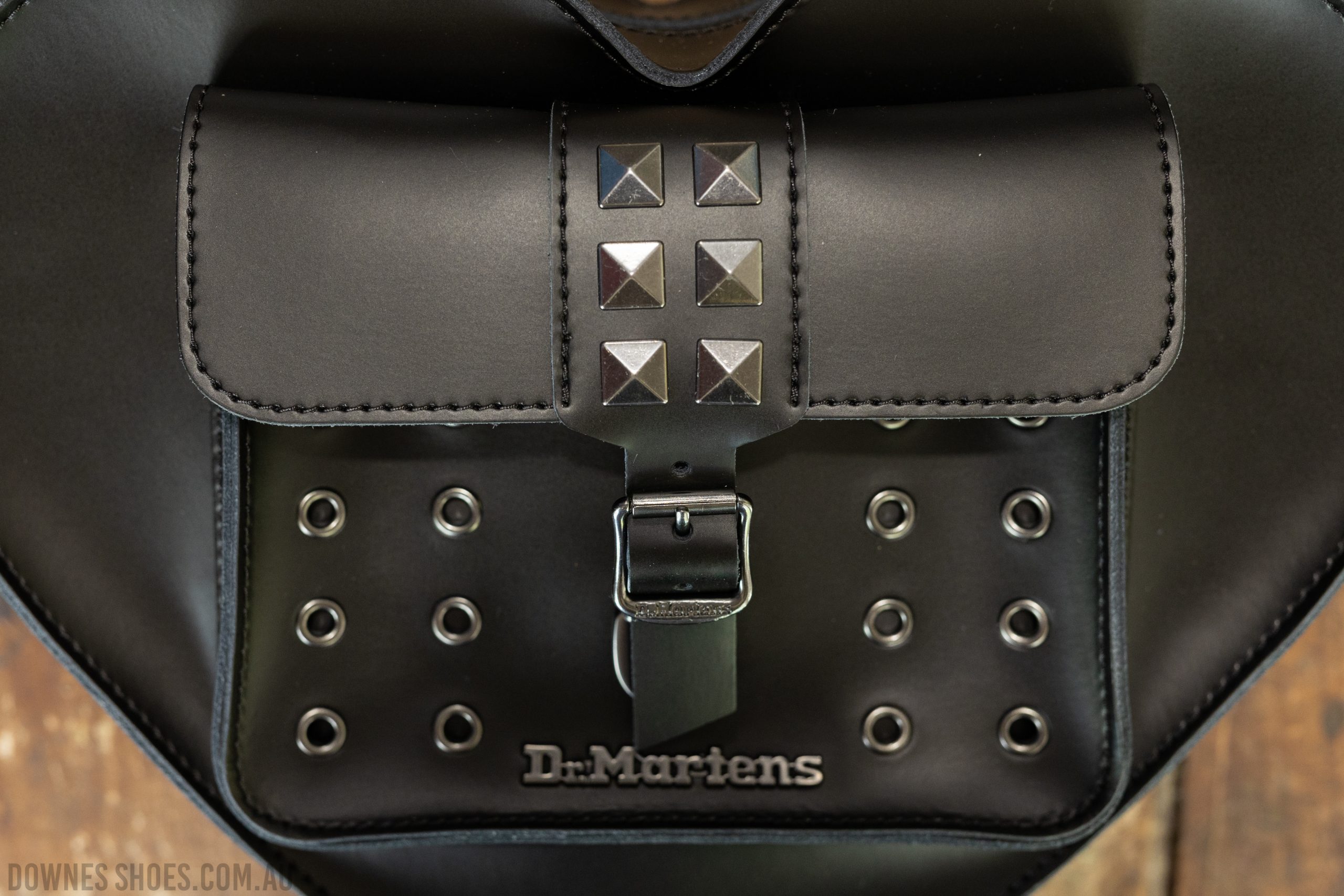 Heart Hardware Black Leather Backpack