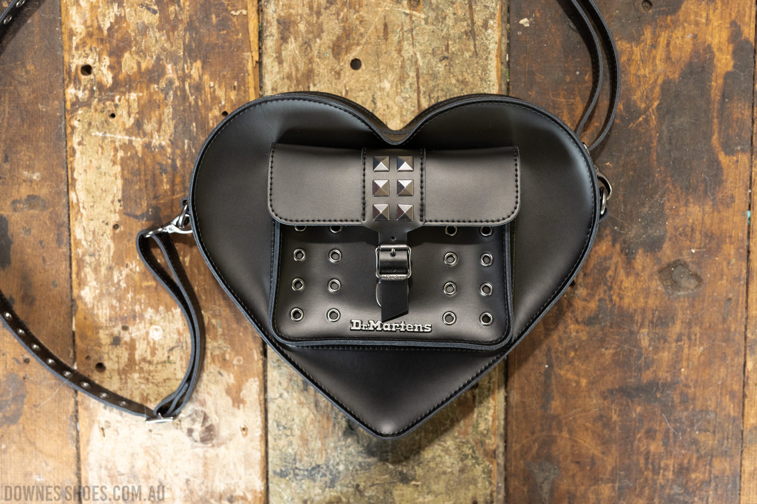Heart Hardware Black Leather Backpack