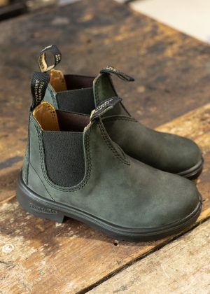 Blundstone Kids 1325 Rustic Black Chelsea Boot