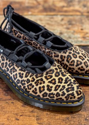 Elphie II Leopard Spot Hair On Lace Up Shoe