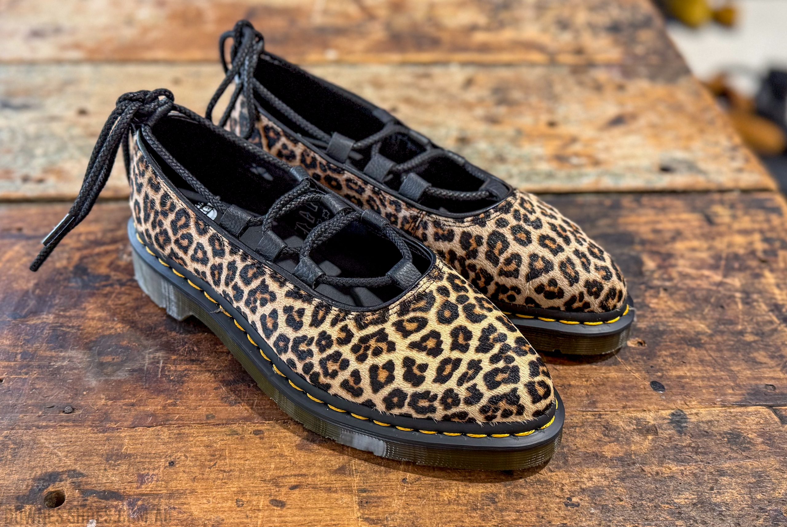 Elphie II Leopard Spot Hair On Lace Up Shoe