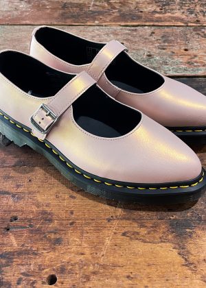 Elphie Powder Pink Iridescent Mary Jane