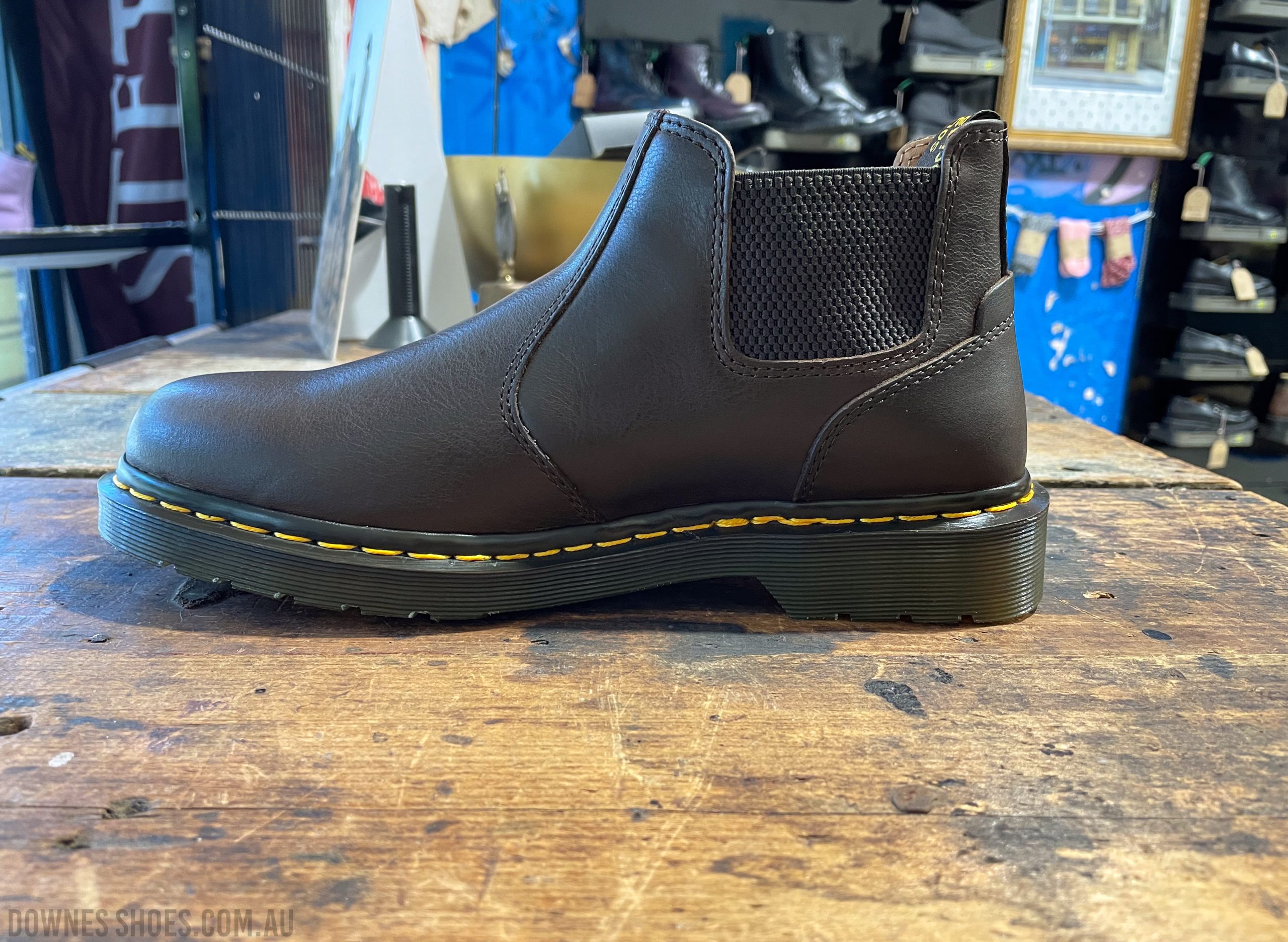 2976 Lo Rogue Kelp Brown Crop Chelsea Boot