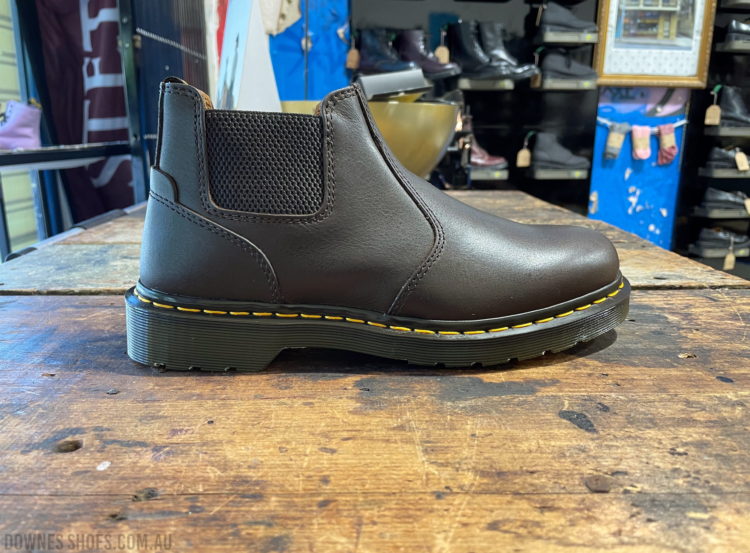 2976 Lo Rogue Kelp Brown Crop Chelsea Boot