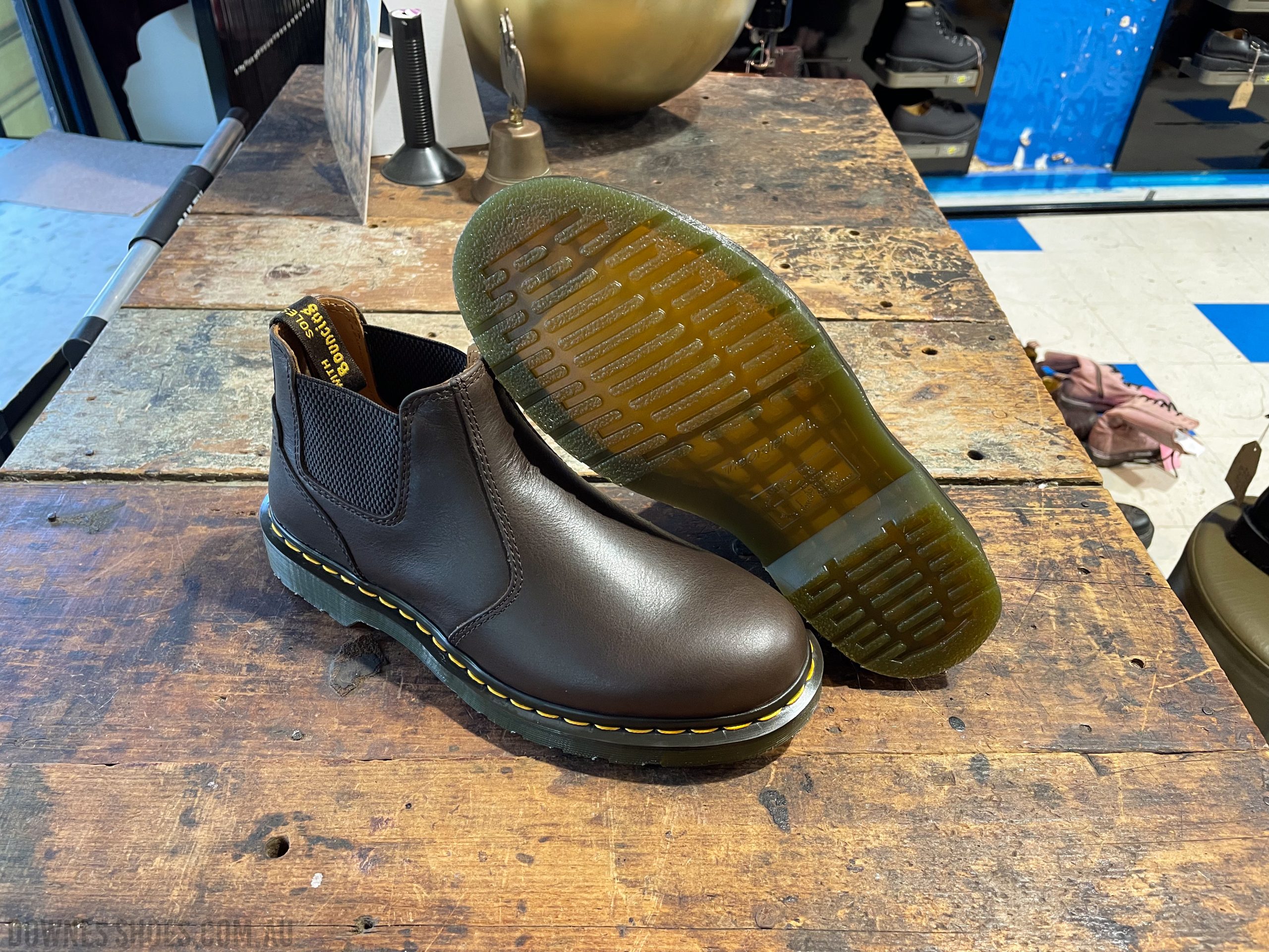 2976 Lo Rogue Kelp Brown Crop Chelsea Boot