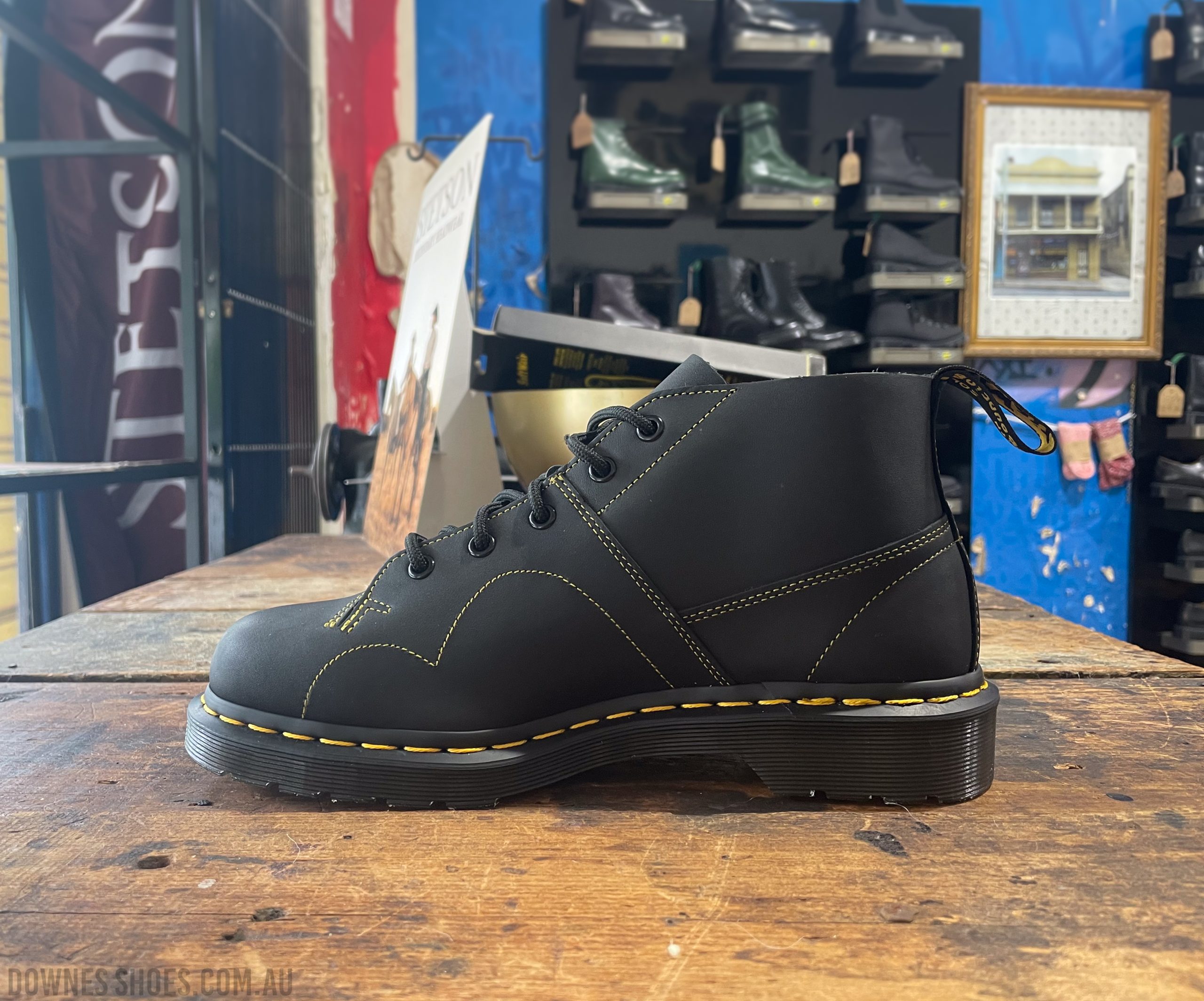 Church Monkey Boot Black Greasy
