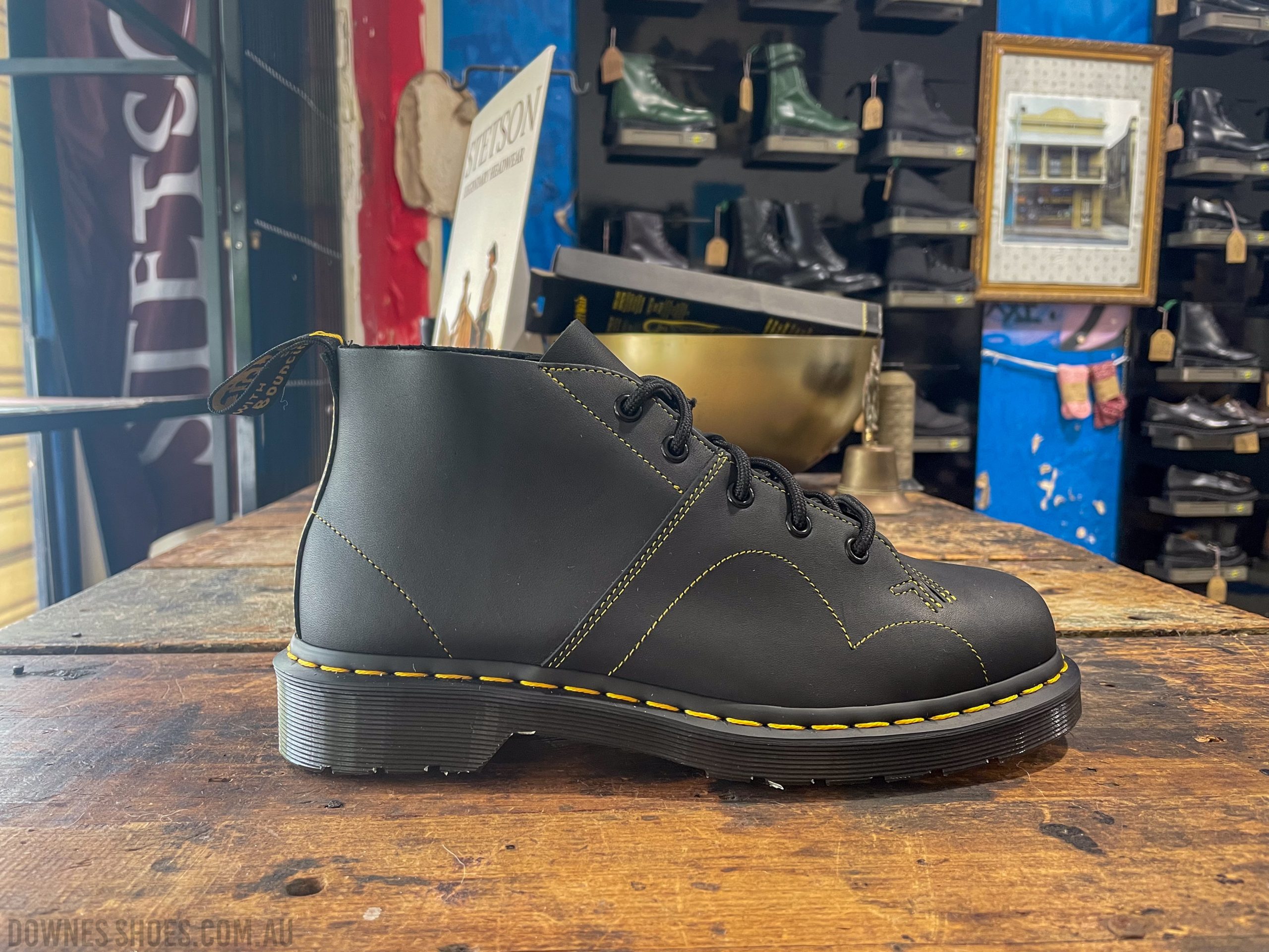 Church Monkey Boot Black Greasy